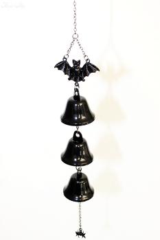 Windspiel Fledermaus-Glocken mit Spinne